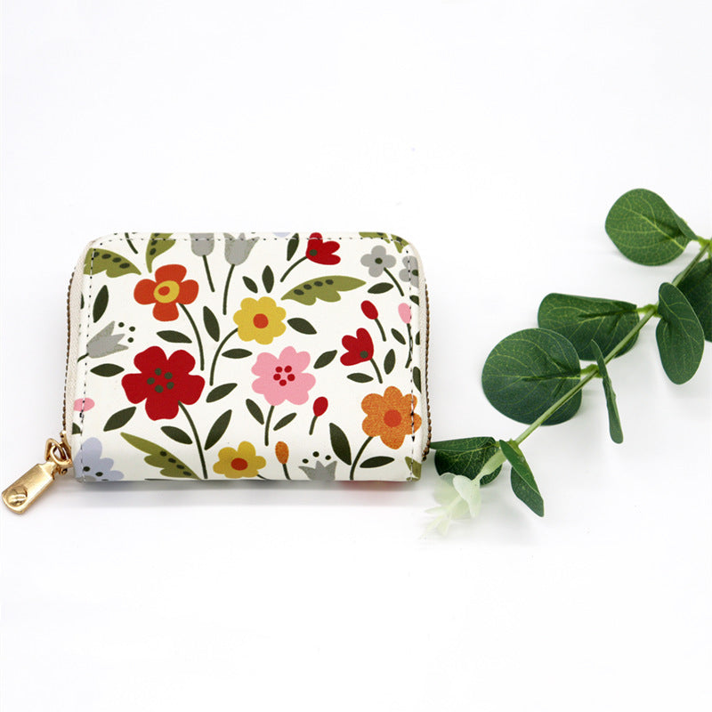 Wholesale Anti-demagnetic card holder,  multiple card slots,  zipper coin purse,  large capacity